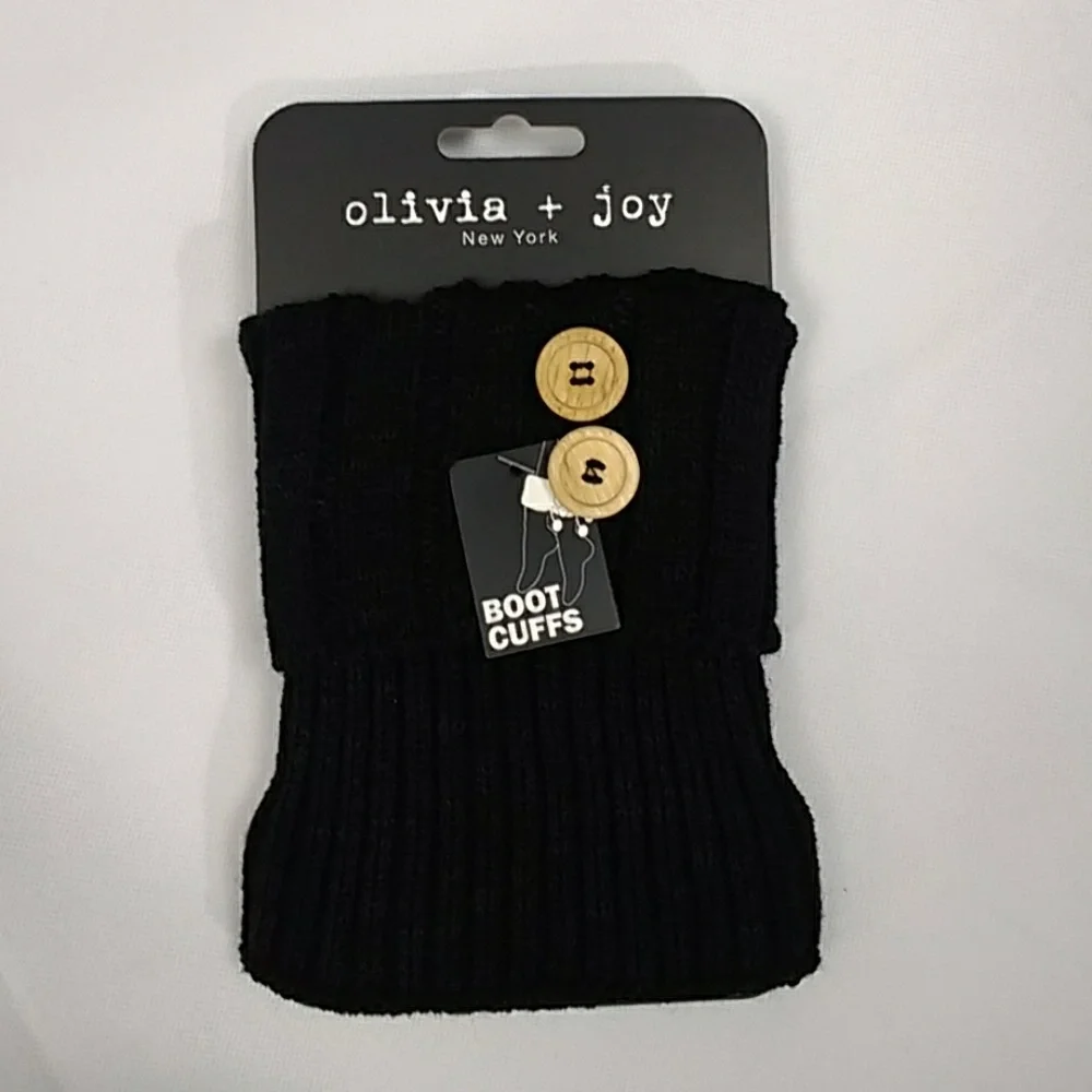 Black boot cuffs